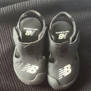 New Balance Kids Black Open-Toe Sandals